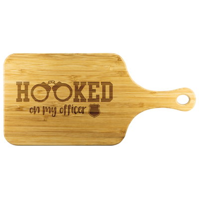Hooked on my Police Officer Chopping Board With Handle