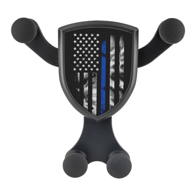 Thin Blue Line American Flag Gravitis - Wireless Car Charger