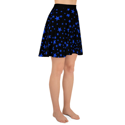 Blue Stars Skater Skirt