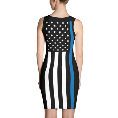 Thin Blue Line Stars and Stripes Dress