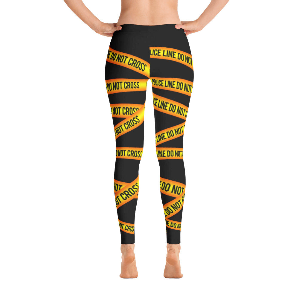 Police Line Do Not Cross Leggings