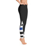 Thin Blue Line Stars and Stripes Below the Knees Leggings