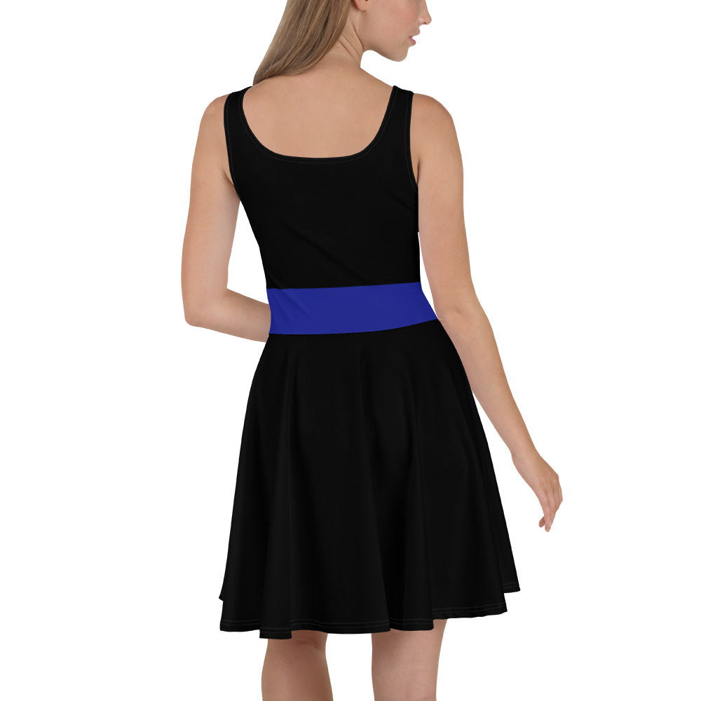 Thin Blue Line Skater Dress