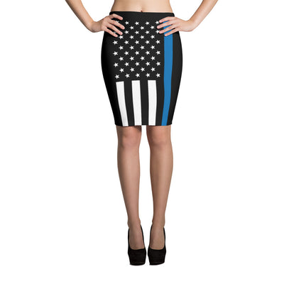 Thin Blue Line Stars and Stripes Skirt