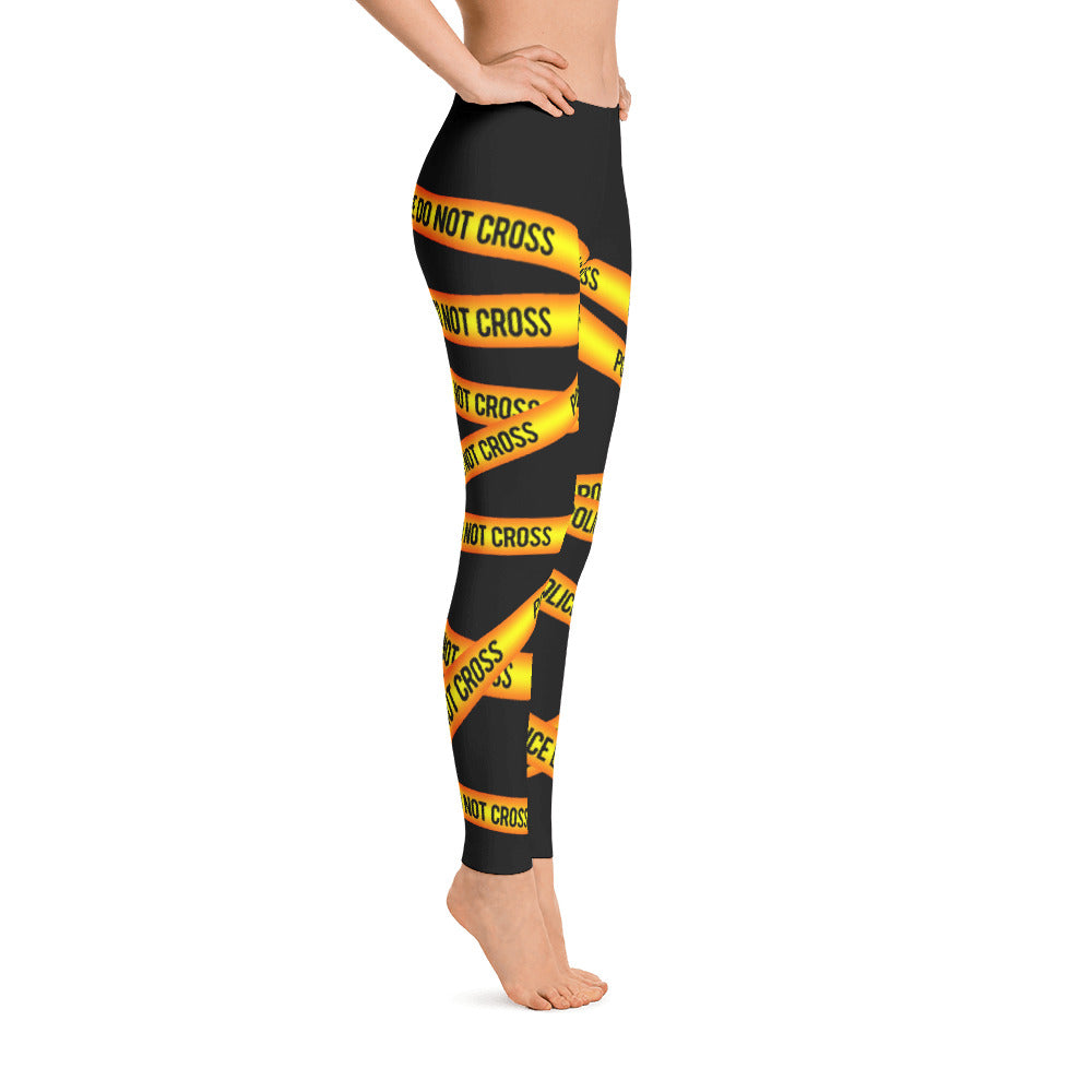 Police Line Do Not Cross Leggings