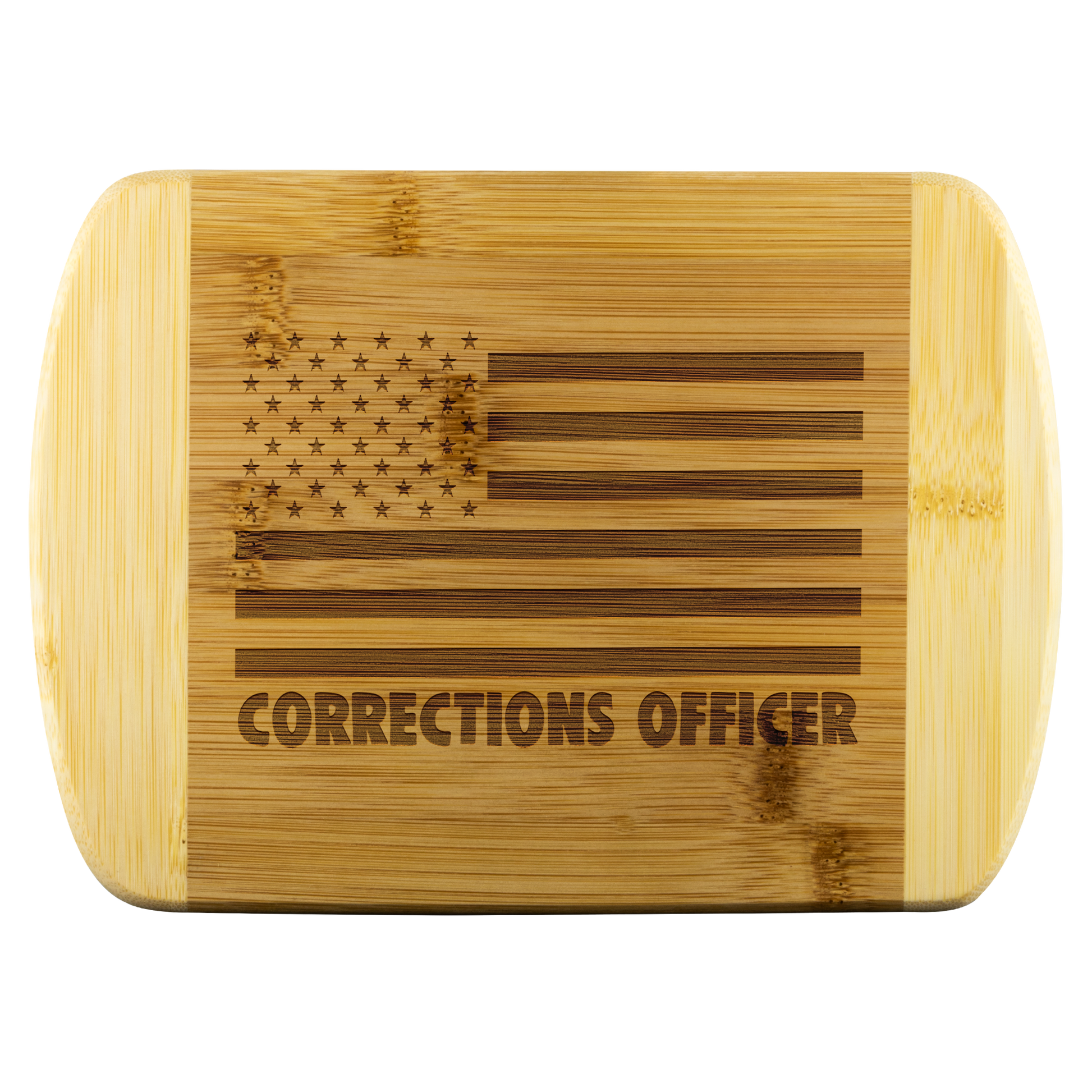Corrections Officer Round Edge Chopping Board