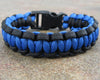 Thin Blue Line Survival Paracord Bracelet