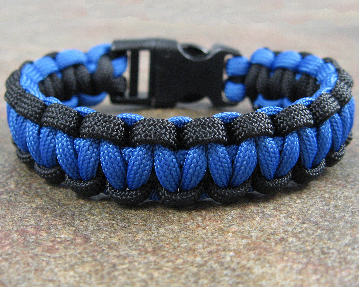 Thin Blue Line Paracord Bracelets  6 Pc  Oriental Trading