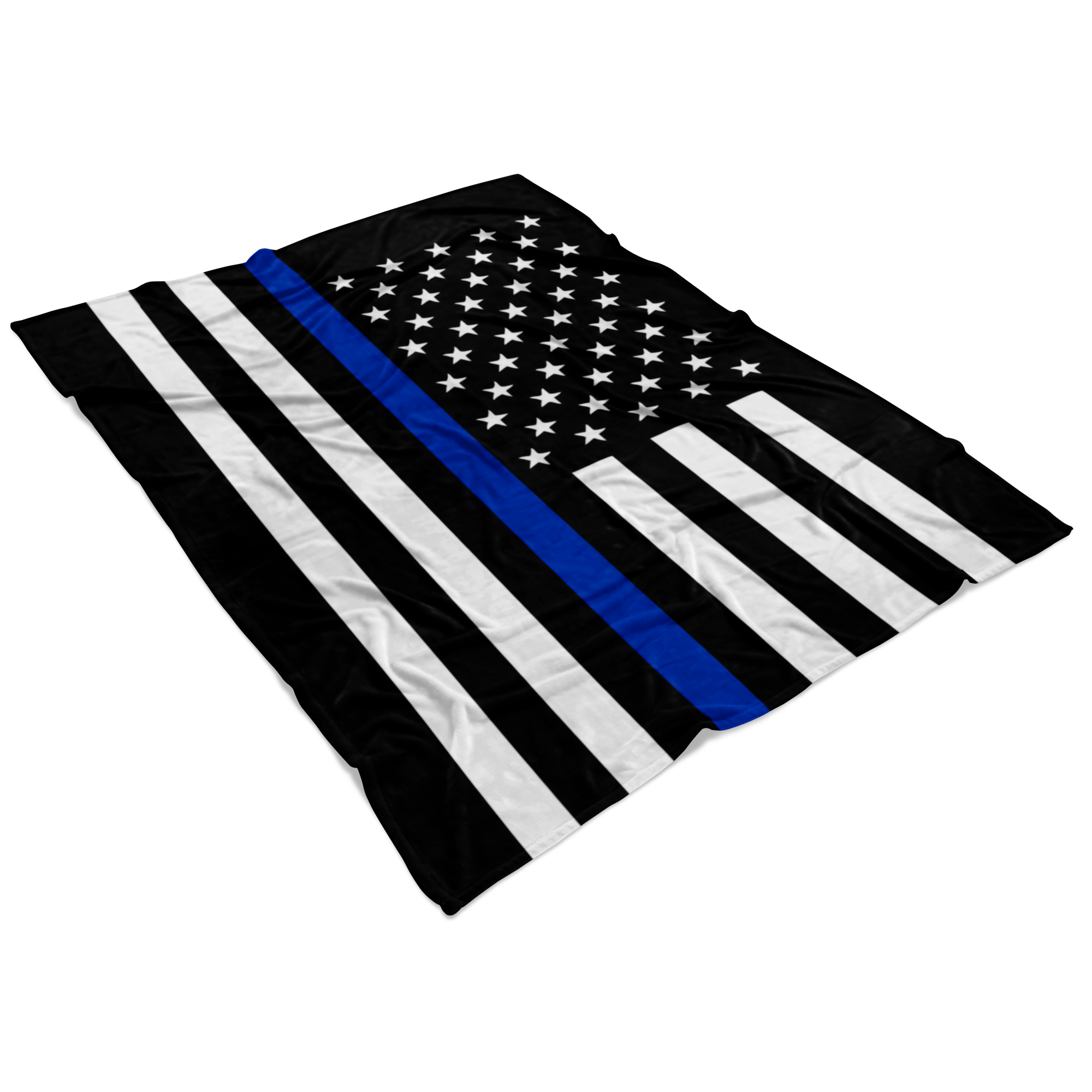 Thin Blue Line American Flag Blanket