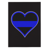 Thin Blue Line Heart Journal Notebook - Hardcover