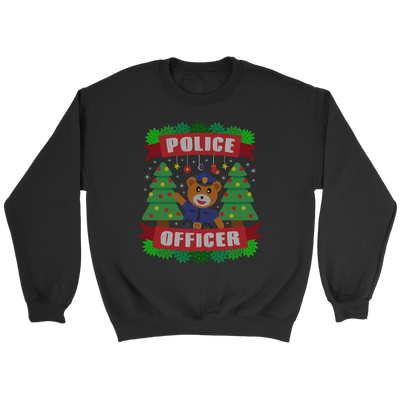 Police Officer Bear Ugly Christmas Shirts & Sweaters