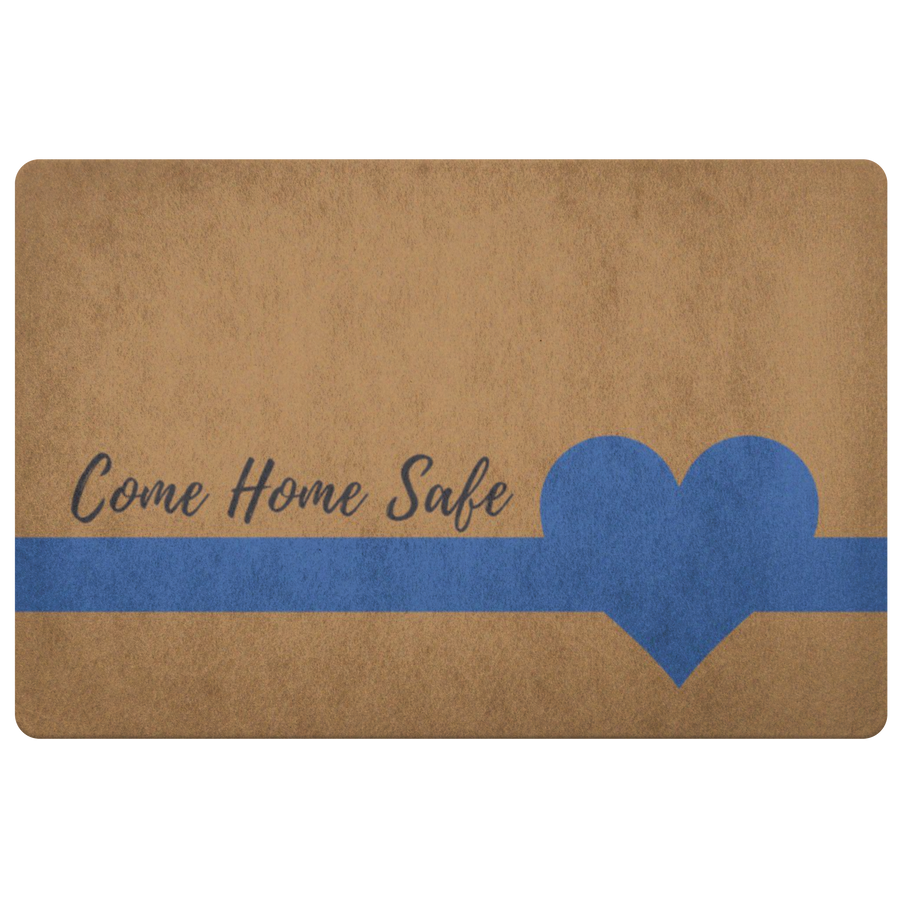 Thin Blue Line Come Home Safe Welcome Mat/doormat/rug 24 X 36 High