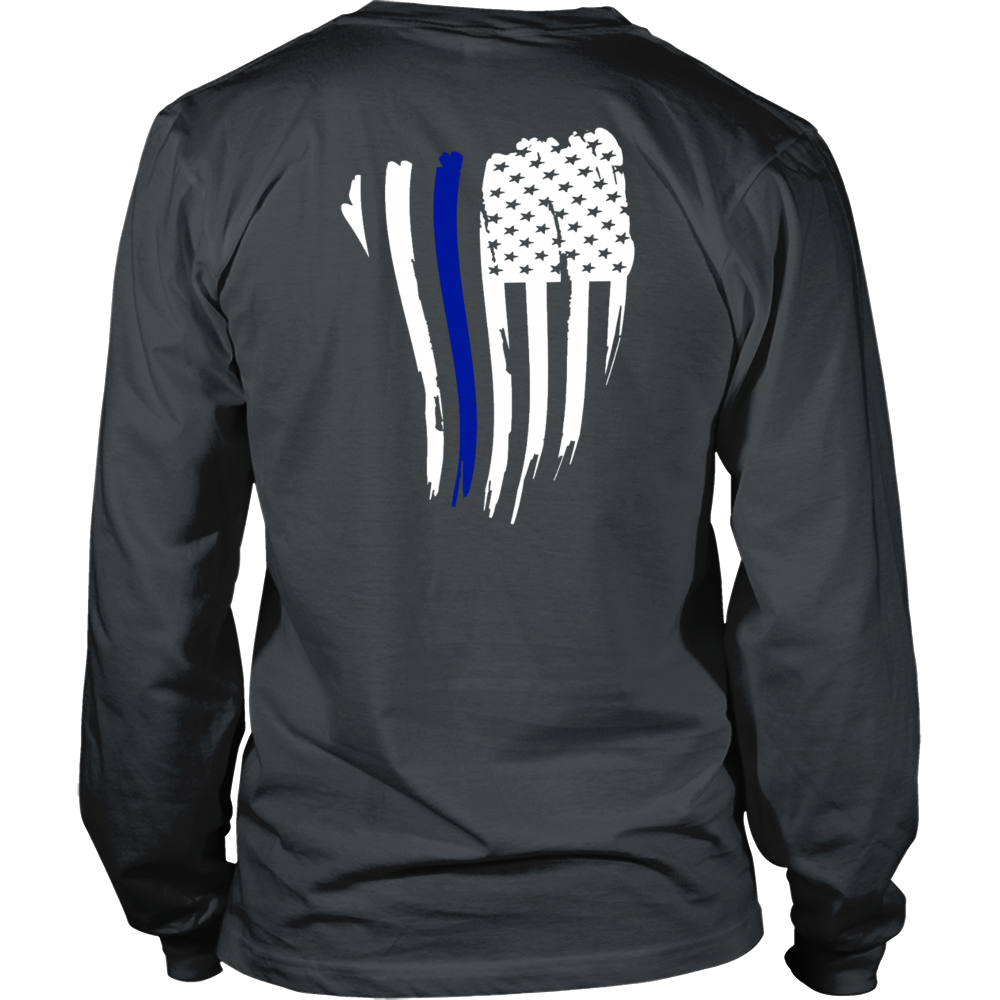 Thin Blue Line American Flag Shirt