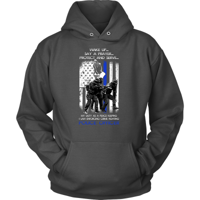 Officer's Wake Up Say a Prayer Shirt