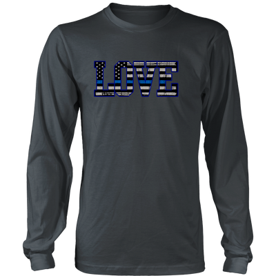 Love - Thin Blue Line Flag Shirt