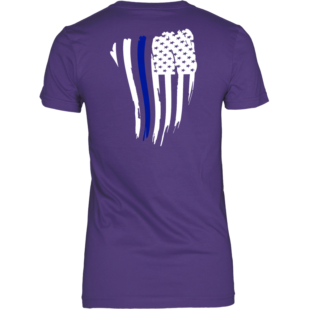 Thin Blue Line American Flag Shirt
