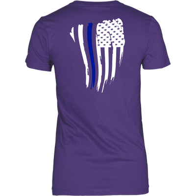 Thin Blue Line American Flag Shirt