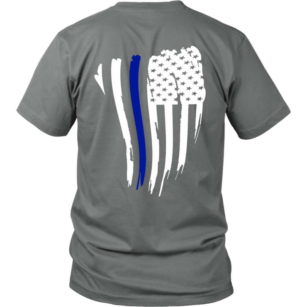 Thin Blue Line American Flag Shirt