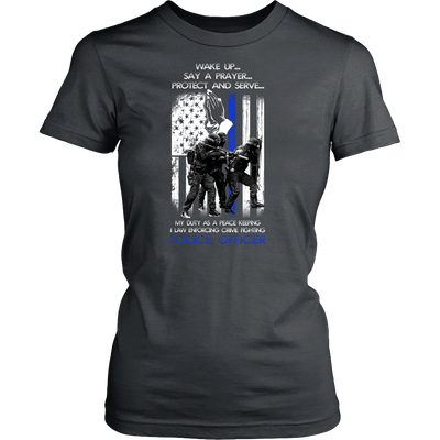 Officer's Wake Up Say a Prayer Shirt