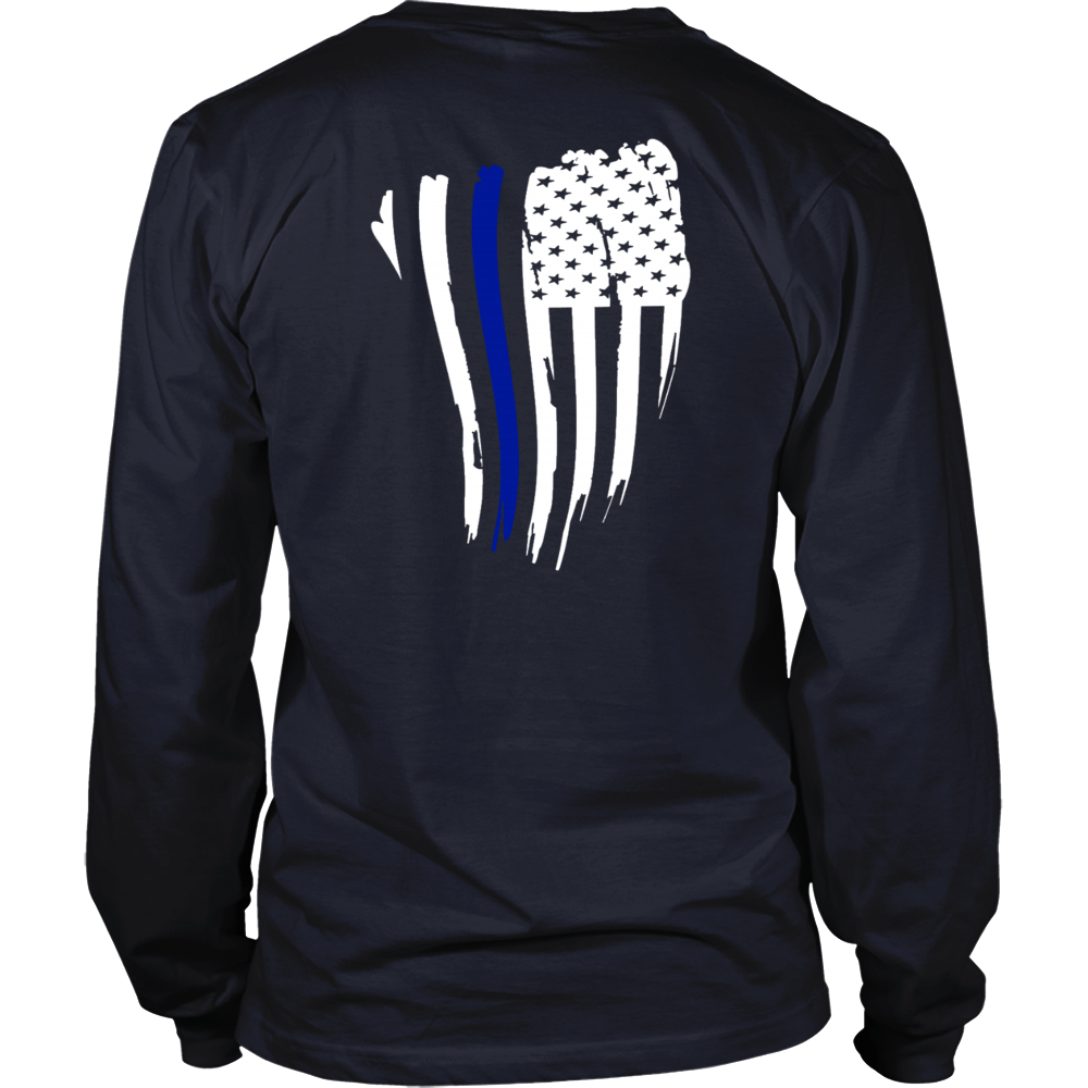 Thin Blue Line American Flag Shirt