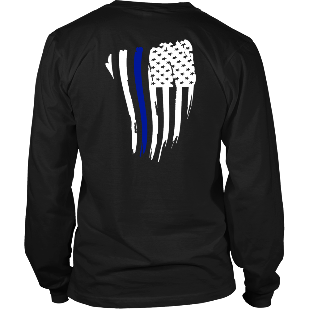 Thin Blue Line American Flag Shirt