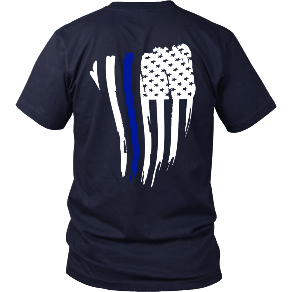 Thin Blue Line American Flag Shirt