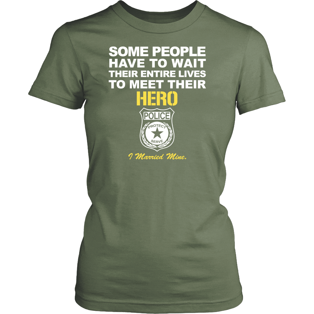 Police Wife - I Married My Hero Shirt