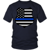 Thin Blue Line American Flag Shield Shirt