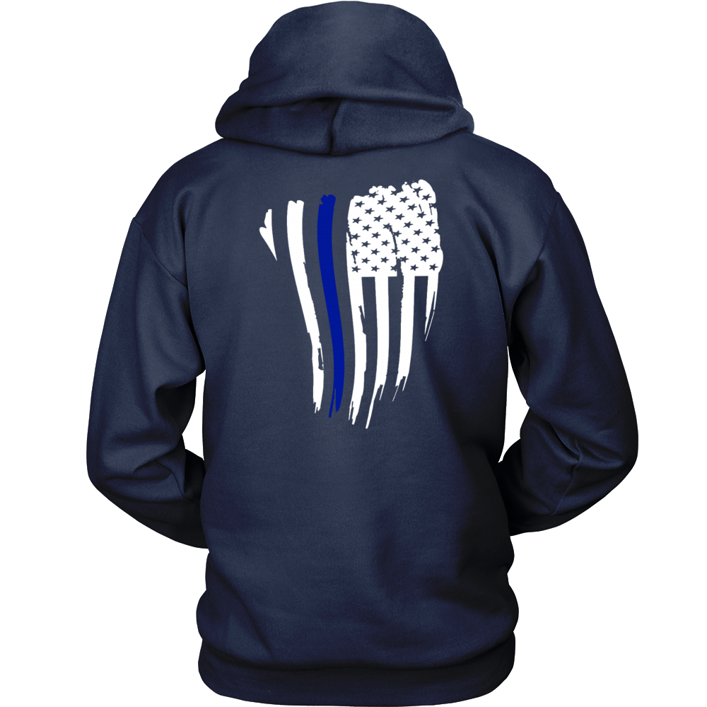 Thin Blue Line American Flag Shirt