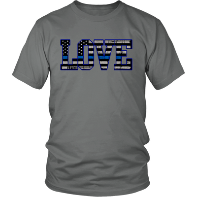 Love - Thin Blue Line Flag Shirt