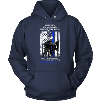 Officer's Wake Up Say a Prayer Shirt