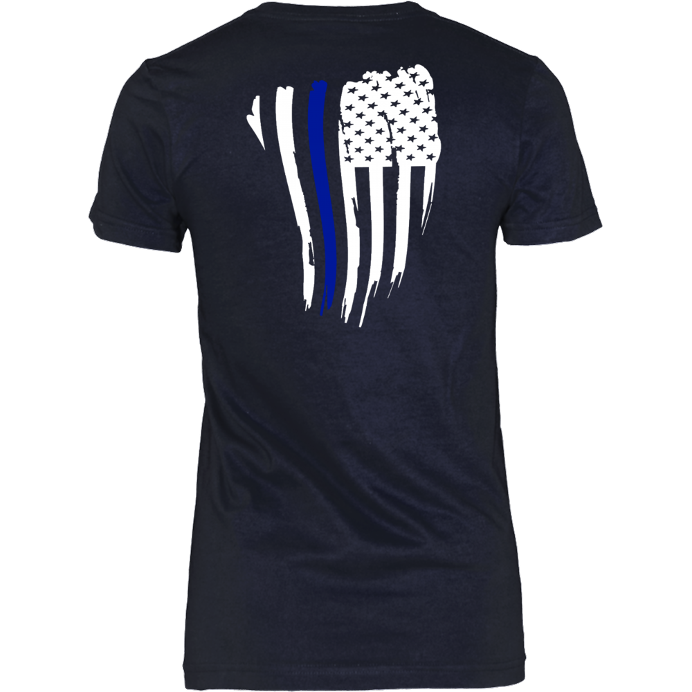 Thin Blue Line American Flag Shirt