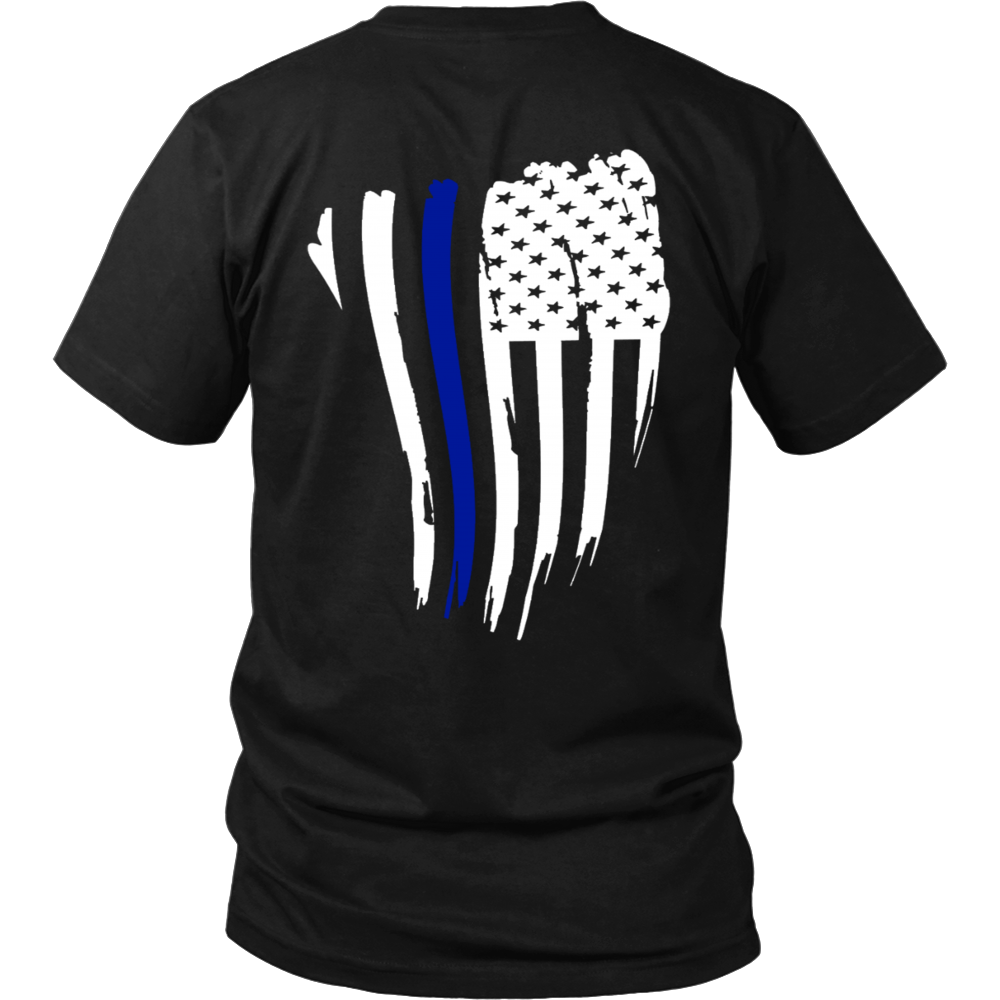Thin Blue Line American Flag Shirt