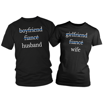 Husband and Wife Thin Blue Line Shirt