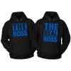 THE BOSS & REAL BOSS COUPLES THIN BLUE LINE HOODIES