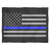 Police Officer Thin Blue Line American Flag Fleece Blanket