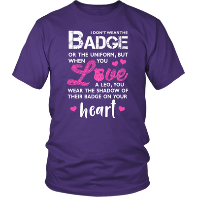 I Wear A Shadow of Your Badge on My Heart Shirts and Hoodies