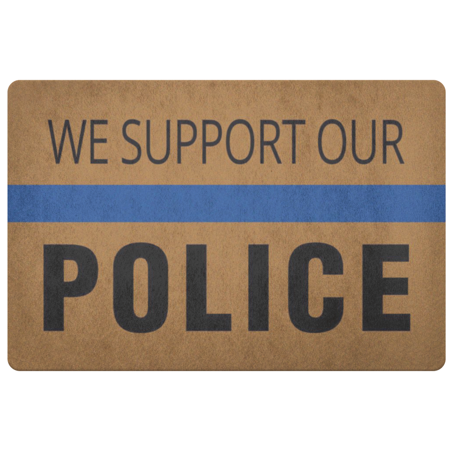 Love Thin Blue Line Door Mat - Thin Blue Line Shop