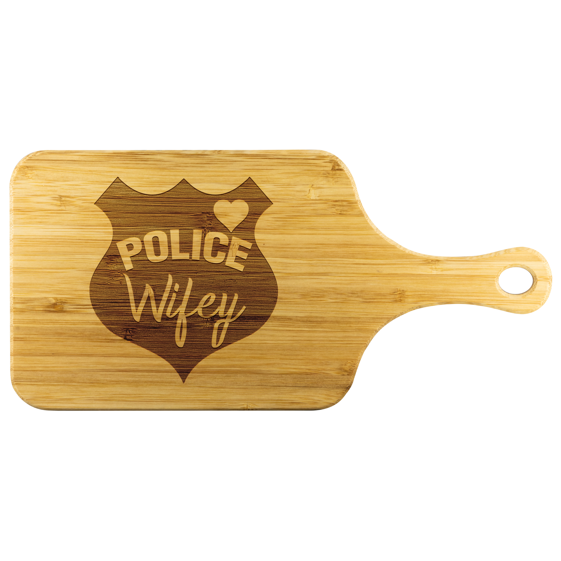 Police Wifey Chopping Board With Handle