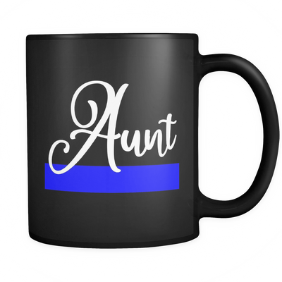 Thin Blue Line Aunt Mug