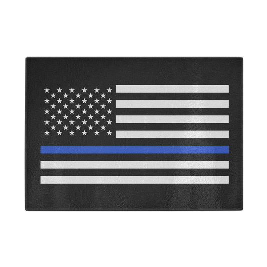 Thin Blue Line American Flag Cutting Board