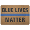 Blue Lives Matter Doormat